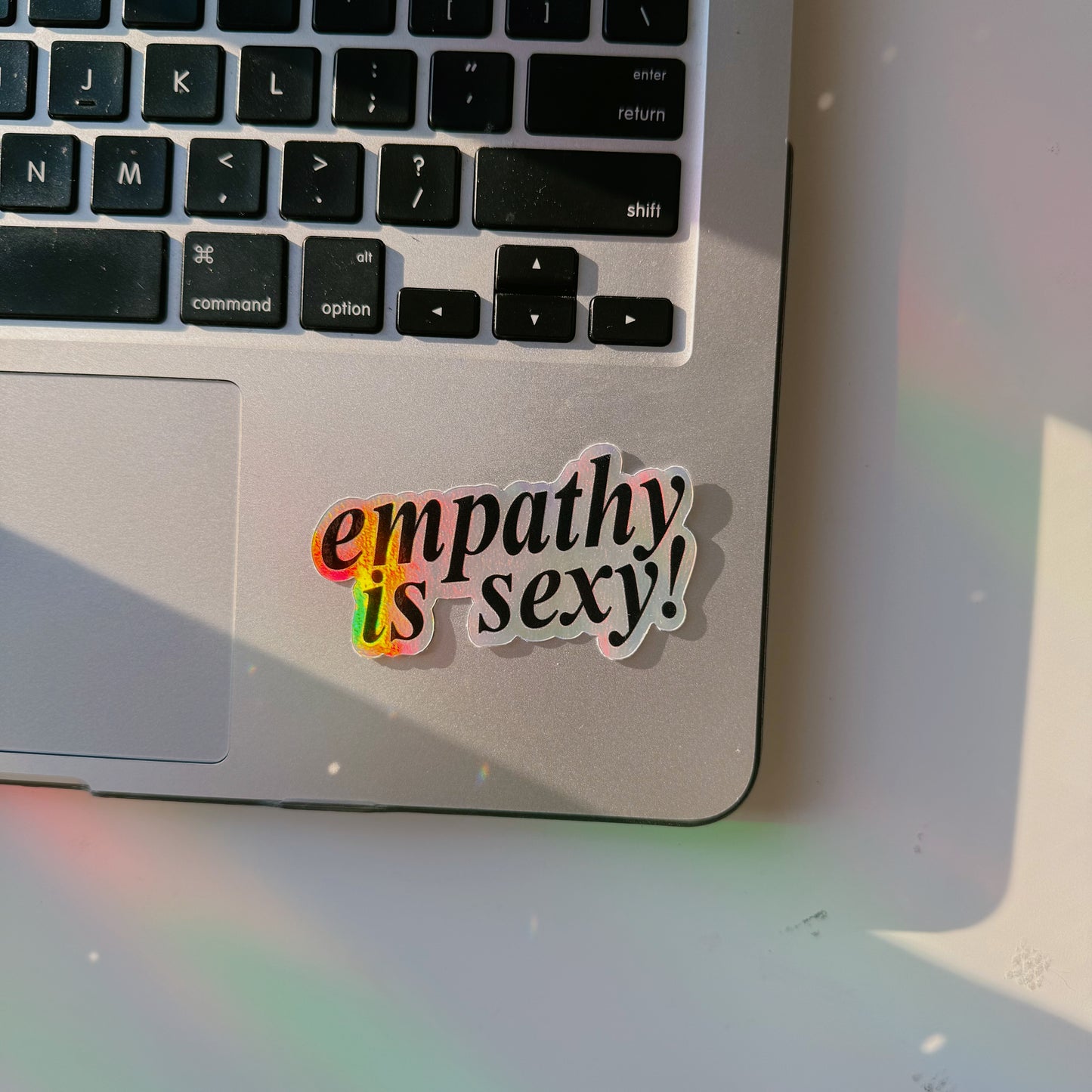 EMPATHY IS SEXY HOLOGRAPHIC STICKER