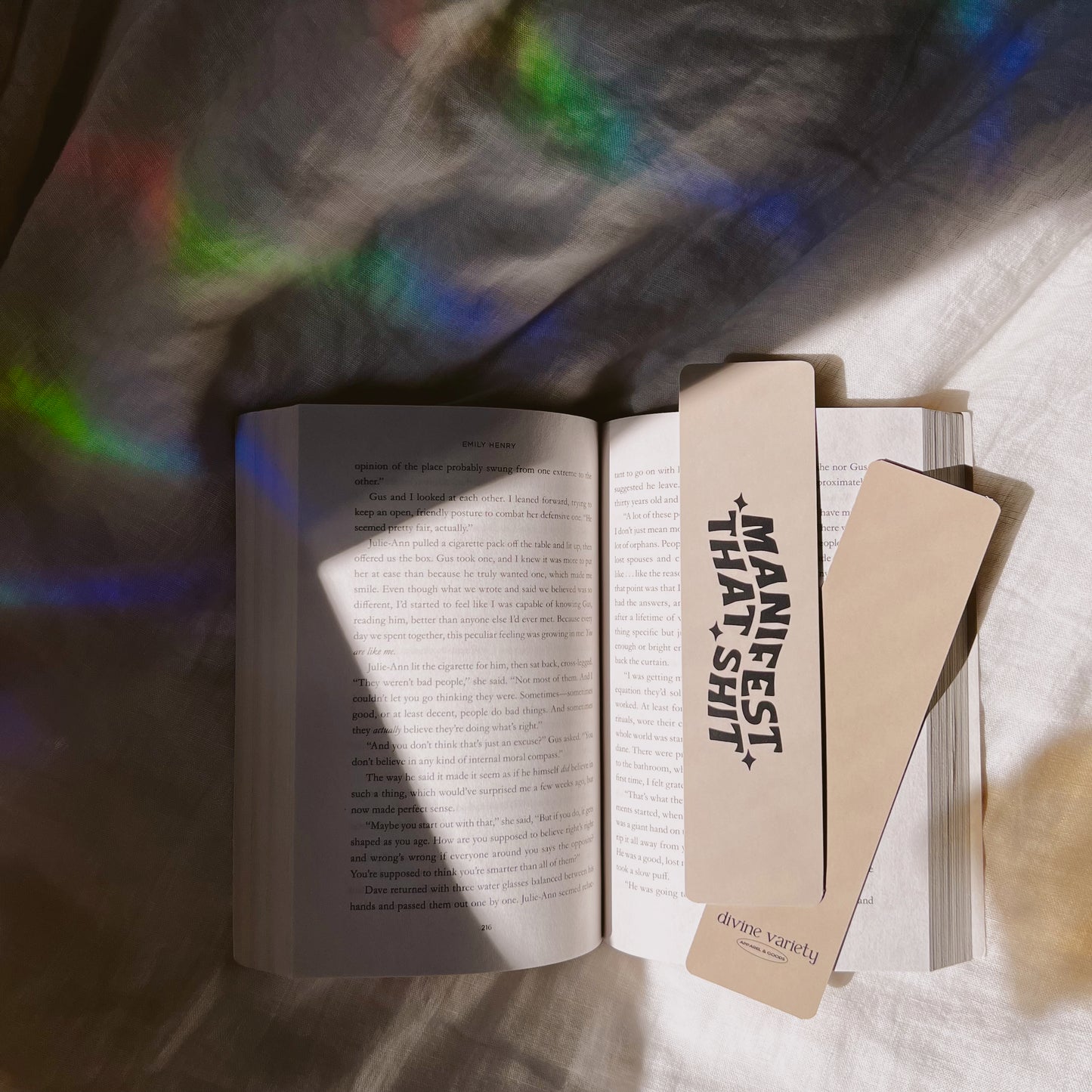 MANIFEST THAT SHIT BOOKMARK