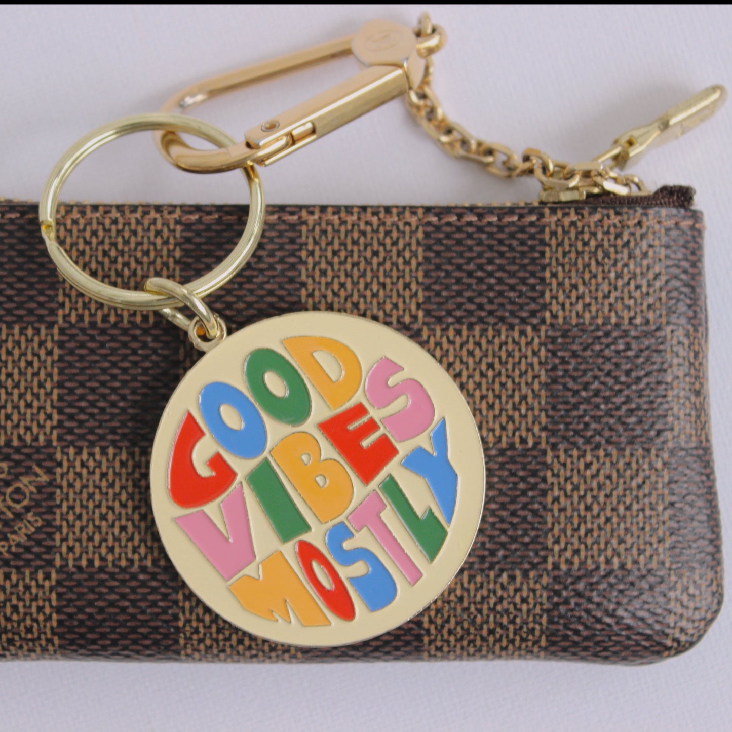 GOOD VIBES MOSTLY KEYCHAIN