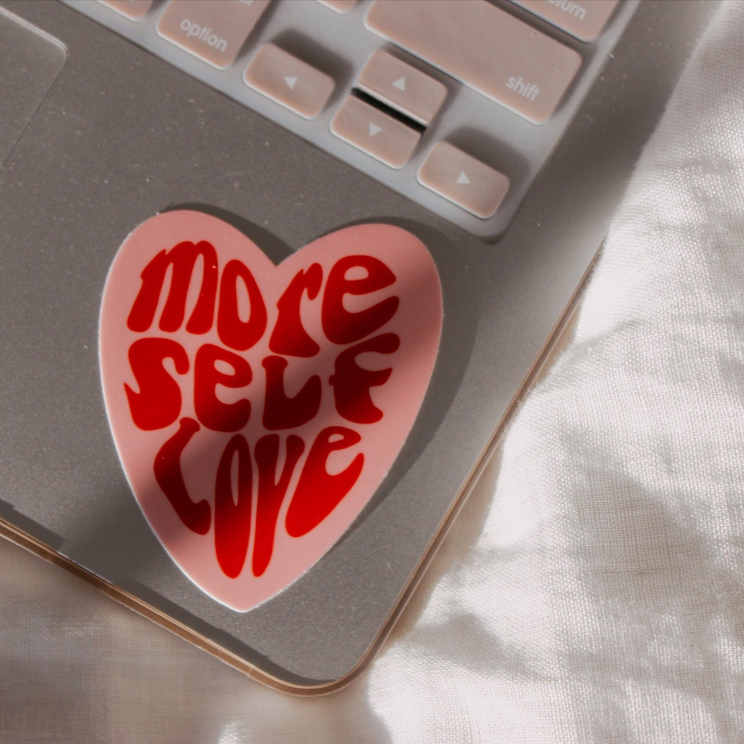 sticker, vinyl sticker, waterproof sticker, laptop sticker, water bottle sticker, hydroflask sticker, sticker pack, sticker bundle, decal, heart, self love, more self love, love, affirmation
