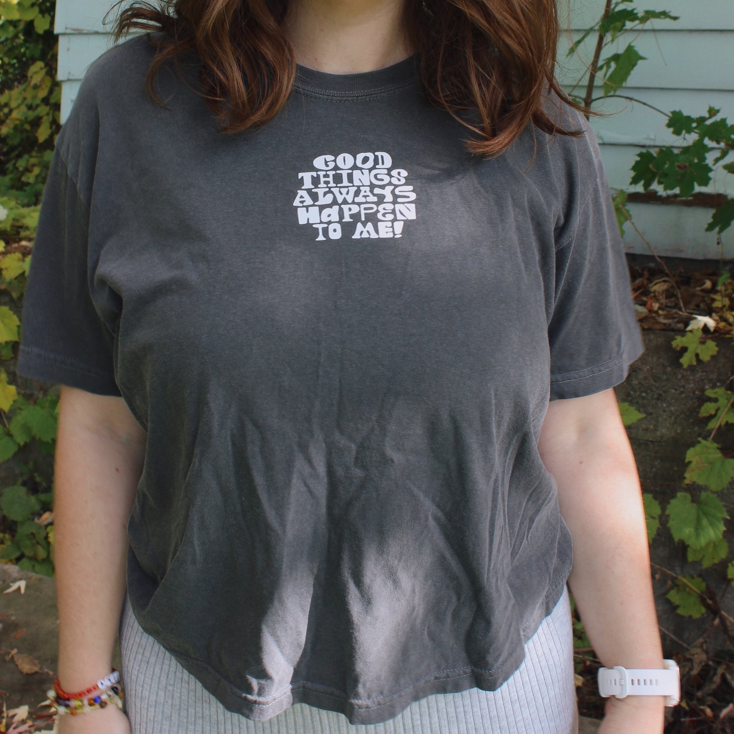 good things always happen to me boxy tee