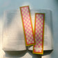 checkered bookmark