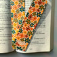 fall flowers bookmark