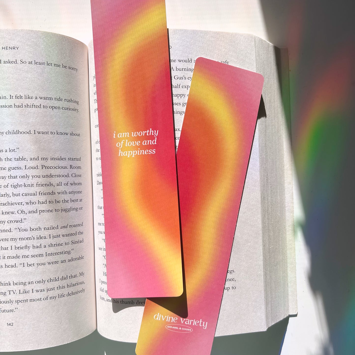 i am worthy of love & happiness bookmark