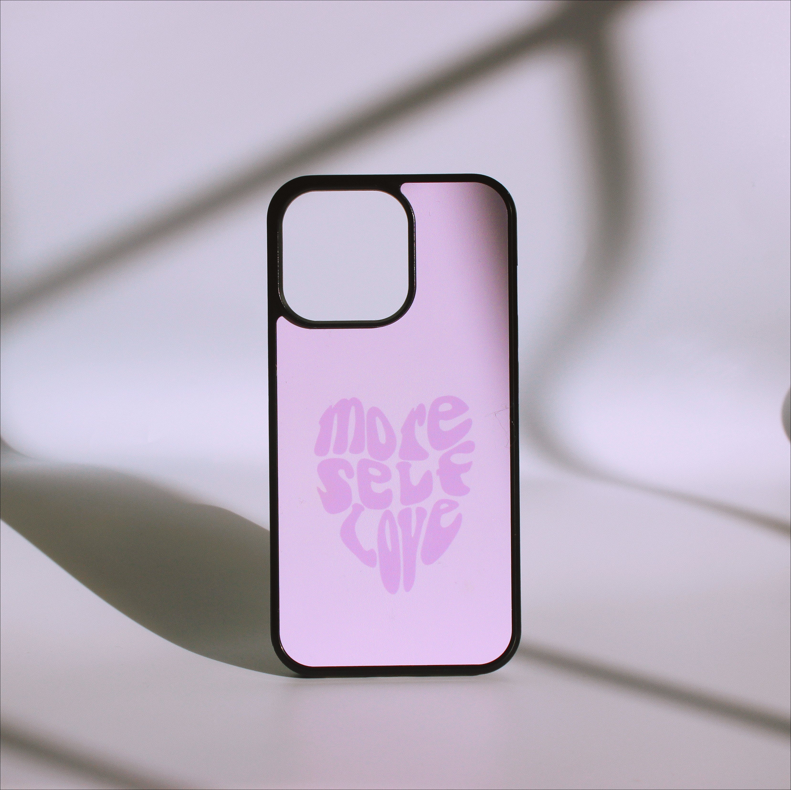 purple more self love phone case