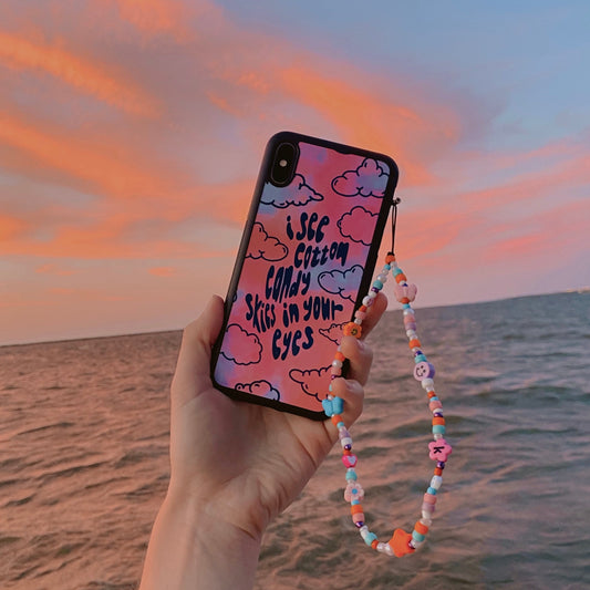 cotton candy skies phone case