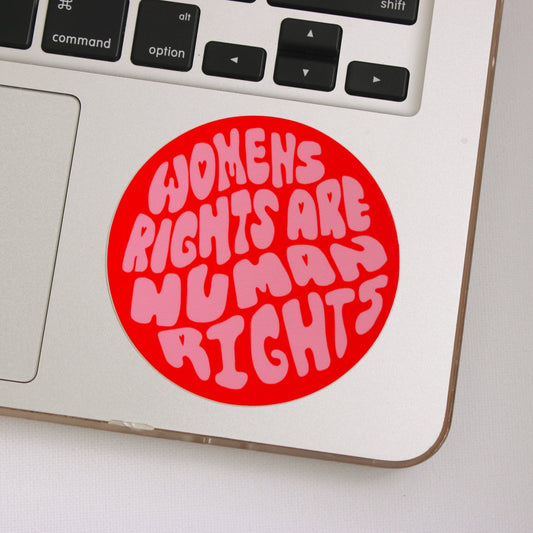 women's rights are human rights sticker